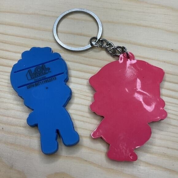 LOL Surprise Rubber LIL Miss Jive and Angel Wings Owl Keychain Charm - Picture 2 of 3